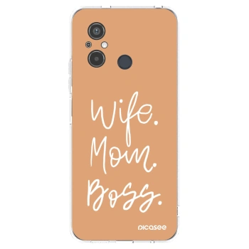 Picasee Xiaomi Redmi 12C Hülle - Transparentes Silikon - Boss Mama