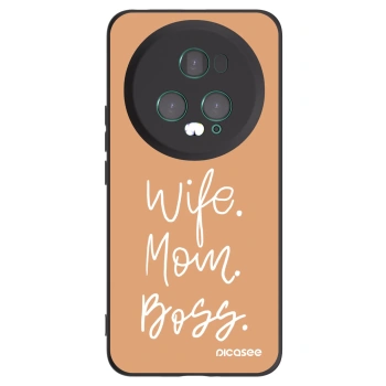 Picasee Honor Magic5 Pro Hülle - Schwarzes Silikon - Boss Mama