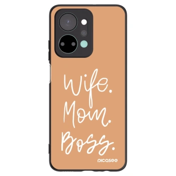 Picasee Honor X7a Hülle - Schwarzes Silikon - Boss Mama