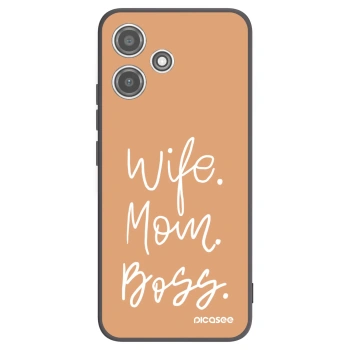 Picasee Xiaomi Redmi 12 5G Hülle - Schwarzes Silikon - Boss Mama