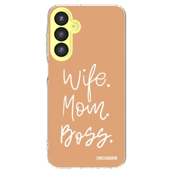 Picasee Samsung Galaxy A25 A256B 5G Hülle - Transparentes Silikon - Boss Mama