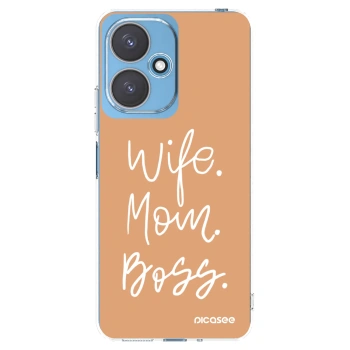 Picasee Xiaomi Redmi 13C 5G Hülle - Transparentes Silikon - Boss Mama