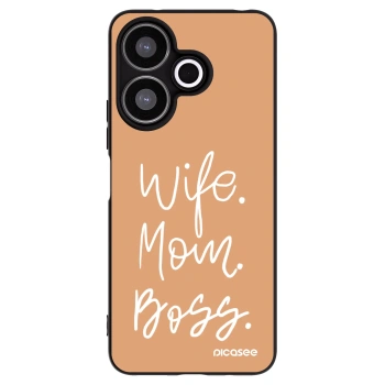 Picasee Xiaomi Redmi 13 4G Hülle - Schwarzes Silikon - Boss Mama