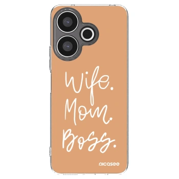 Picasee Xiaomi Redmi 13 4G Hülle - Transparentes Silikon - Boss Mama