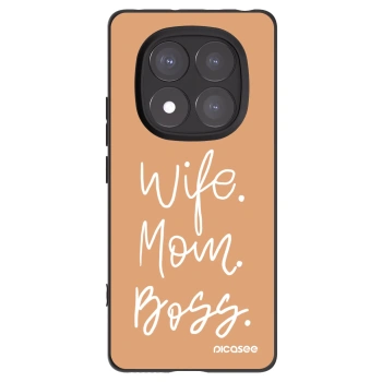 Picasee Xiaomi Redmi Note 14 Pro+ 5G Hülle - Schwarzes Silikon - Boss Mama
