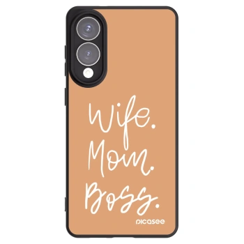 Picasee Samsung Galaxy S25 Edge 5G Hülle - Schwarzes Silikon - Boss Mama