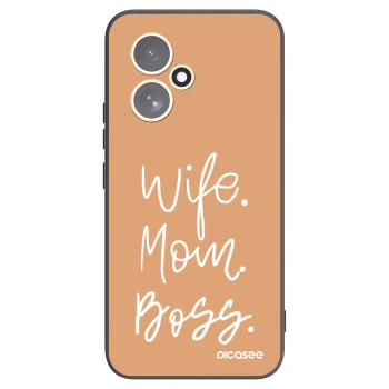 Picasee Honor 400 5G Hülle - Schwarzes Silikon - Boss Mama