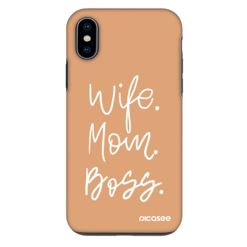 Hülle für Apple iPhone X/XS - Boss Mama