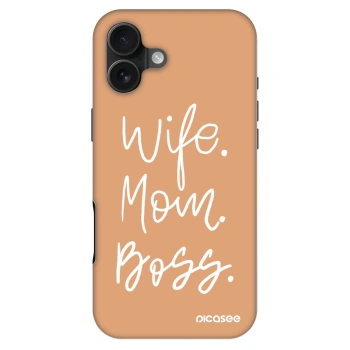 Hülle für Apple iPhone 16 Plus - Boss Mama