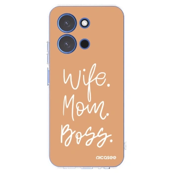Picasee Xiaomi Redmi 15C 4G Hülle - Transparentes Silikon - Boss Mama