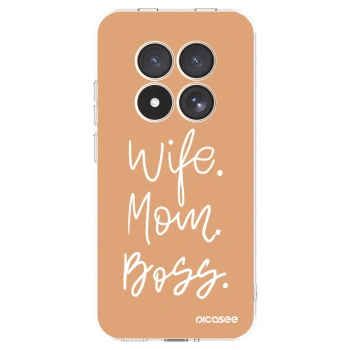 Picasee Xiaomi Redmi Note 15 Pro 4G Hülle - Transparentes Silikon - Boss Mama