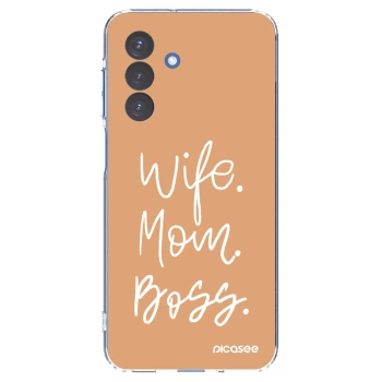 Picasee Samsung Galaxy A17 5G Hülle - Transparentes Silikon - Boss Mama