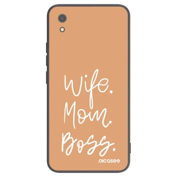 Picasee Xiaomi Redmi 7A Hülle - Schwarzes Silikon - Boss Mama