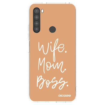 Picasee Xiaomi Redmi Note 8 Hülle - Transparentes Silikon - Boss Mama
