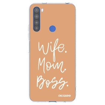 Picasee Xiaomi Redmi Note 8T Hülle - Transparentes Silikon - Boss Mama