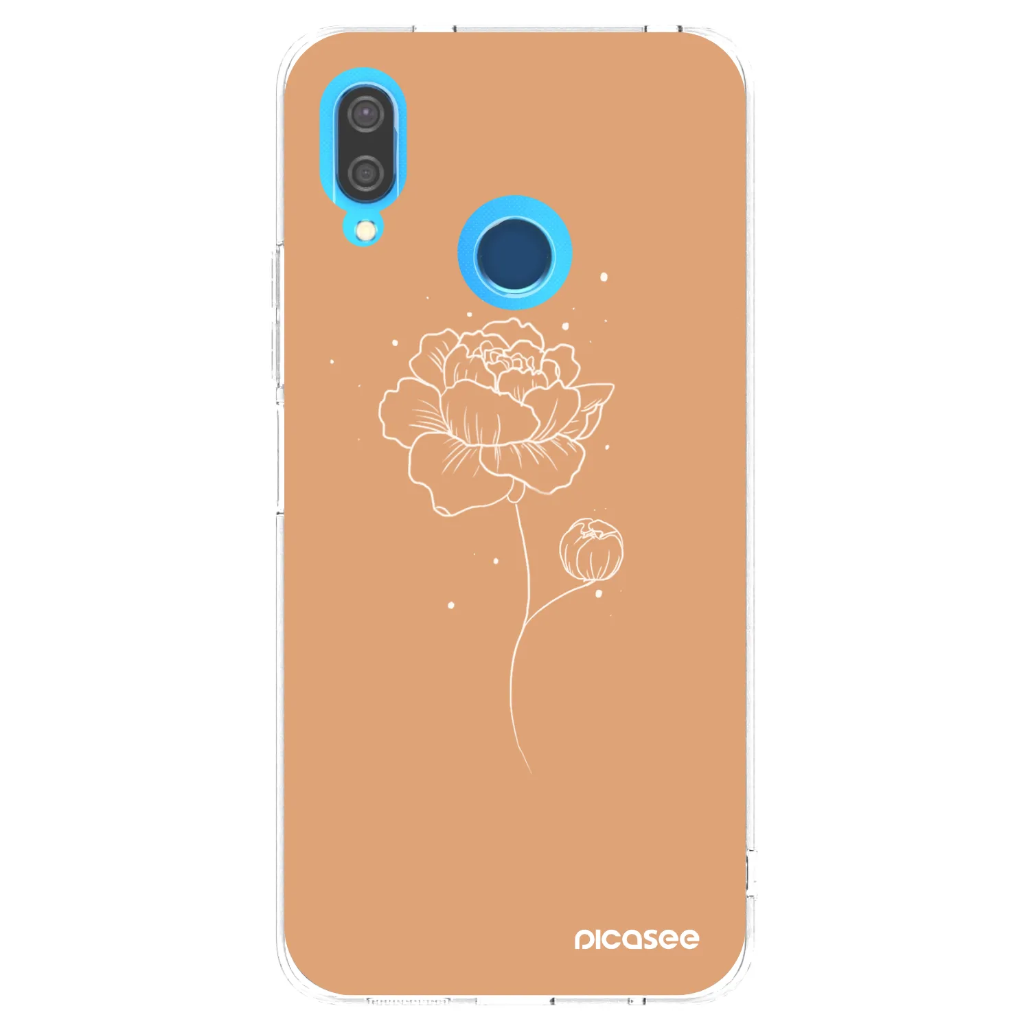 Picasee Huawei P20 Lite Hülle - Transparentes Silikon - Peonies