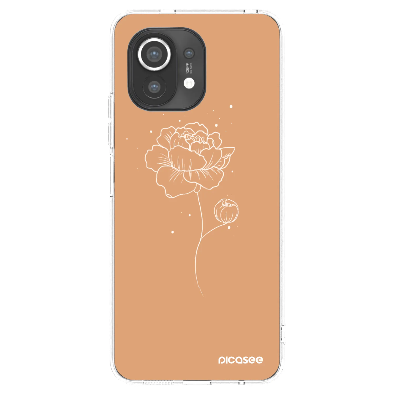 Picasee Xiaomi Mi 11 Hülle - Transparentes Silikon - Peonies
