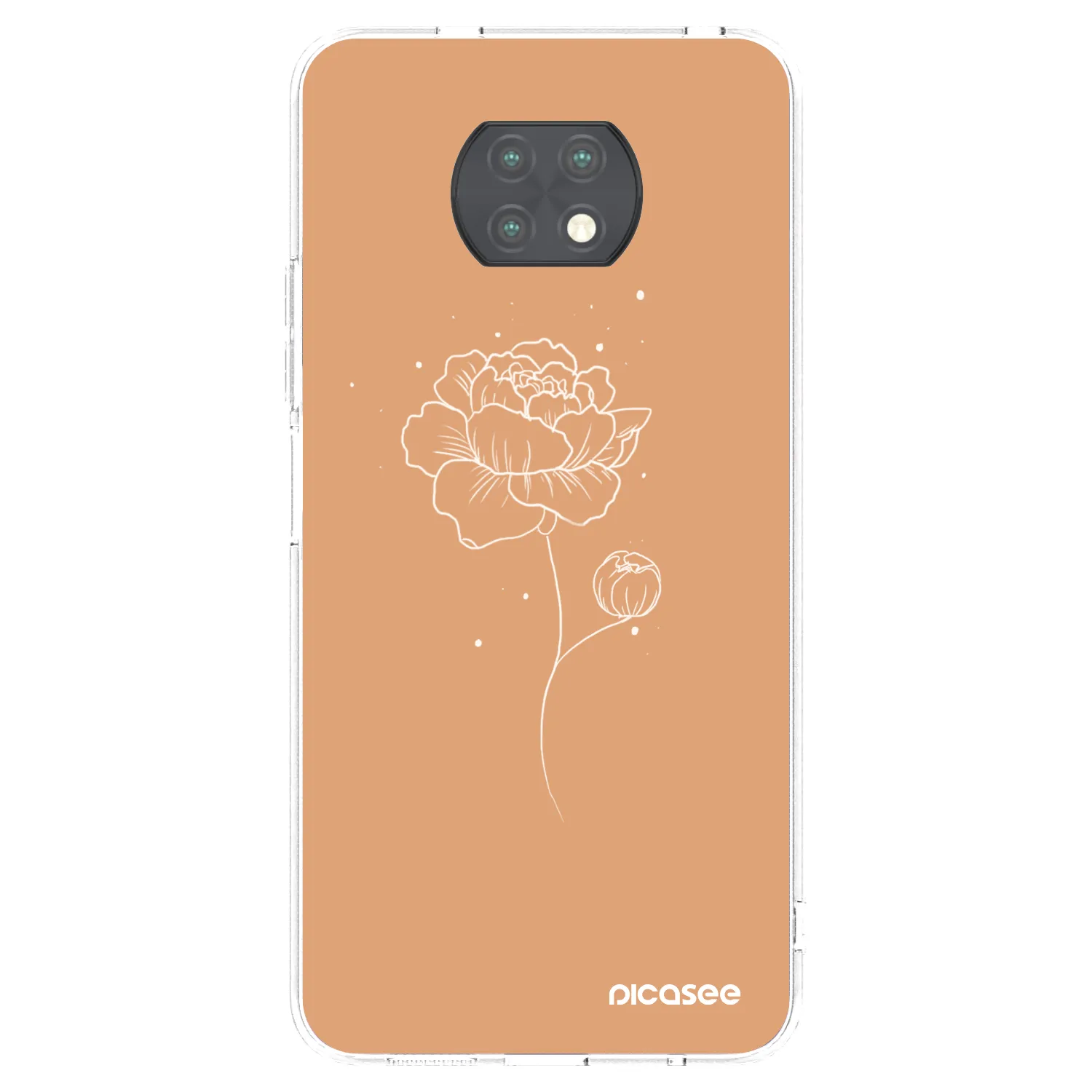 Picasee Xiaomi Redmi Note 9T Hülle - Transparentes Silikon - Peonies