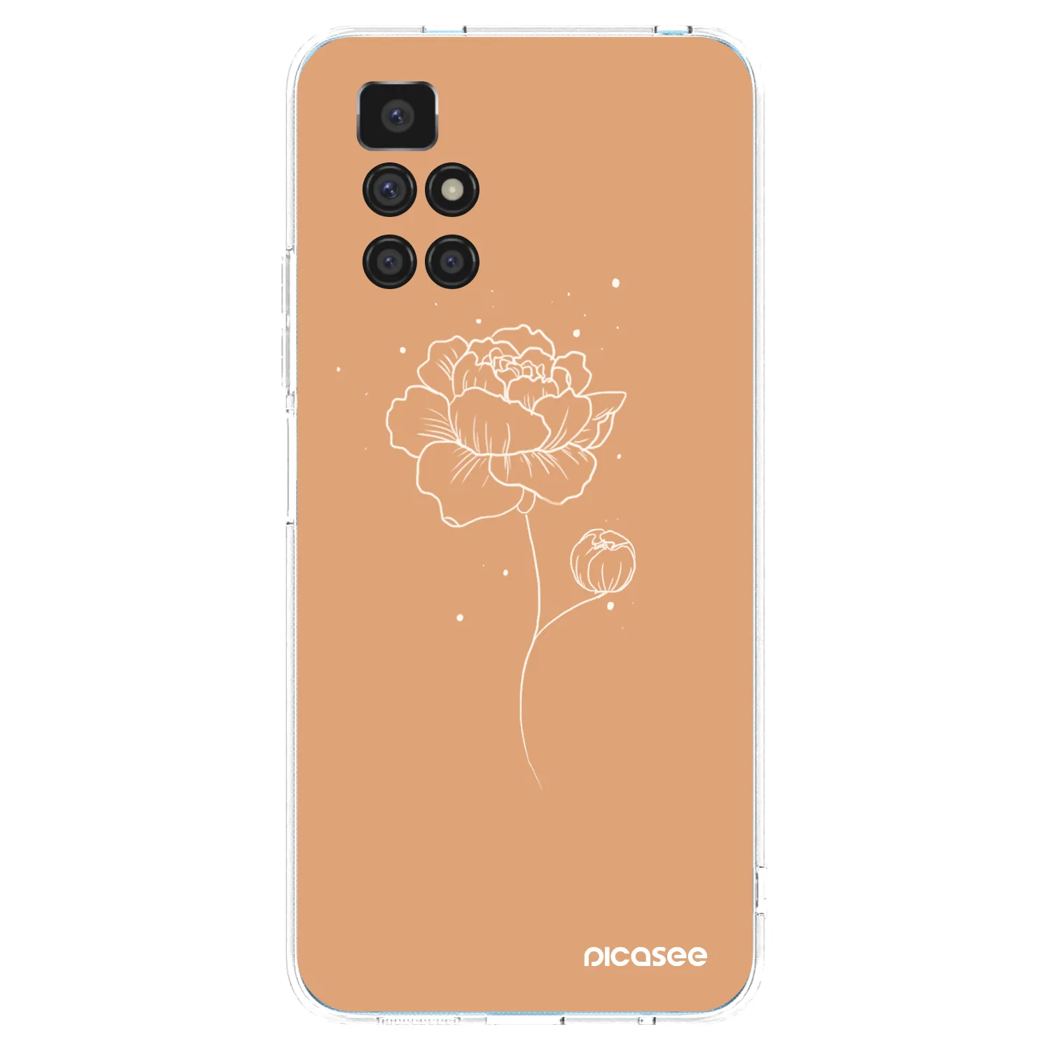 Picasee Xiaomi Redmi 10 Hülle - Transparentes Silikon - Peonies