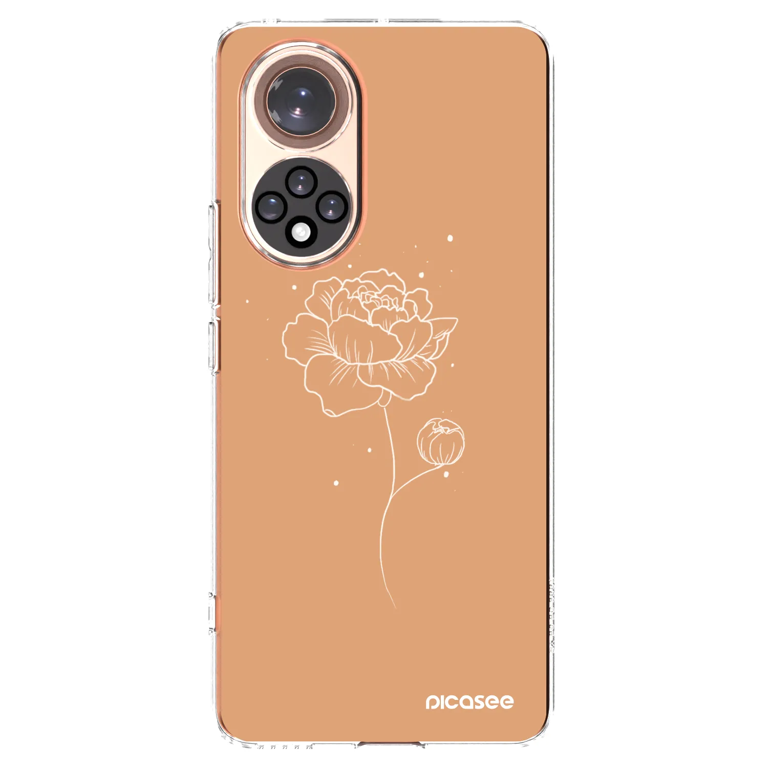 Picasee Honor 50 5G Hülle - Transparentes Silikon - Peonies