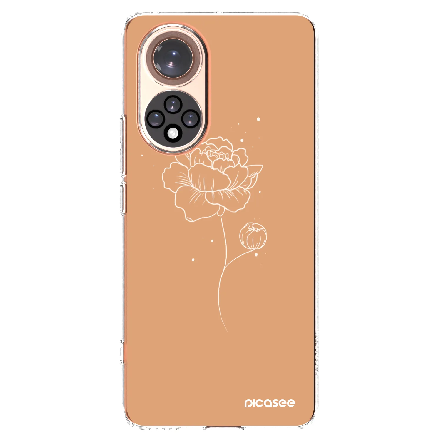 Picasee Huawei Nova 9 Hülle - Transparentes Silikon - Peonies