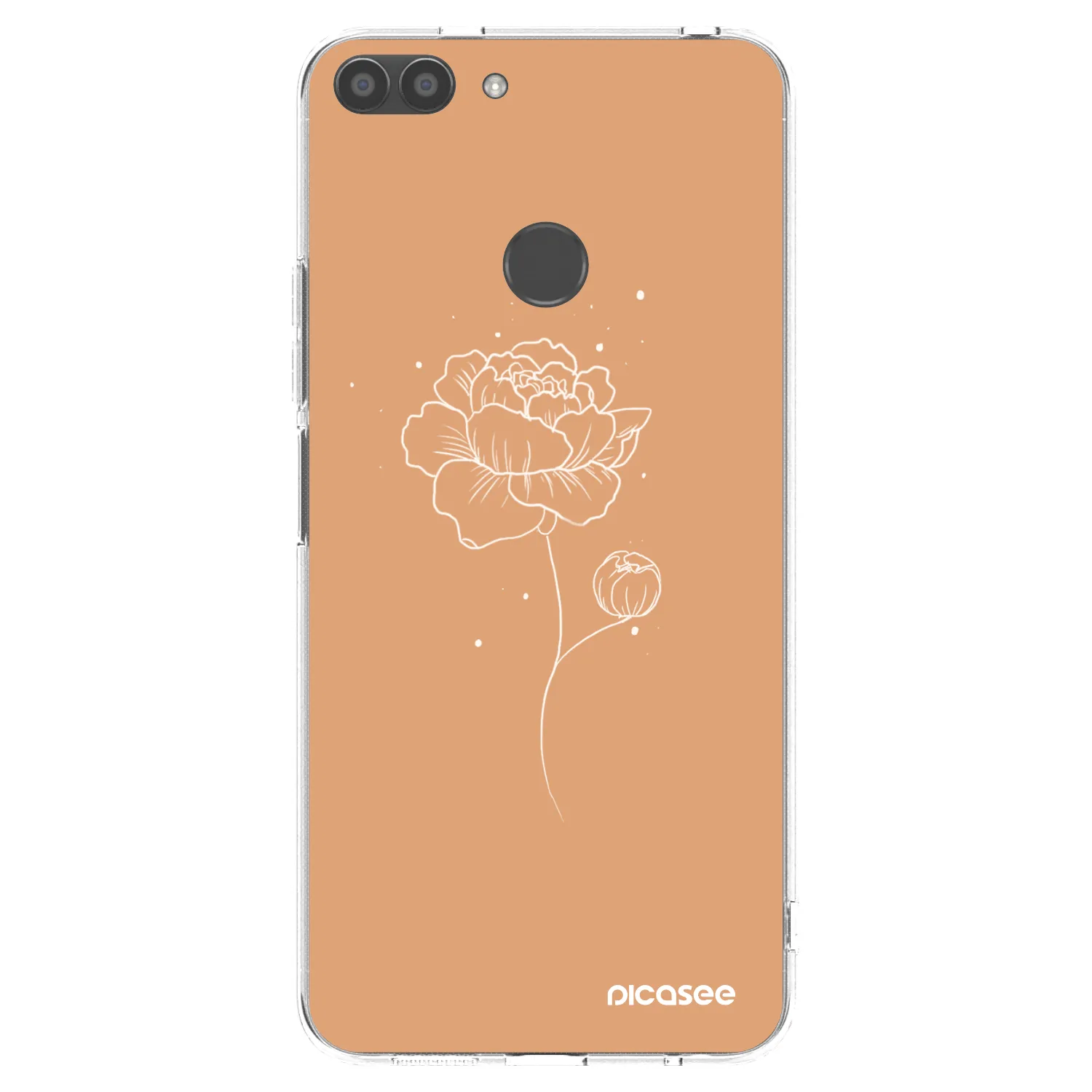 Picasee Huawei P Smart Hülle - Transparentes Silikon - Peonies