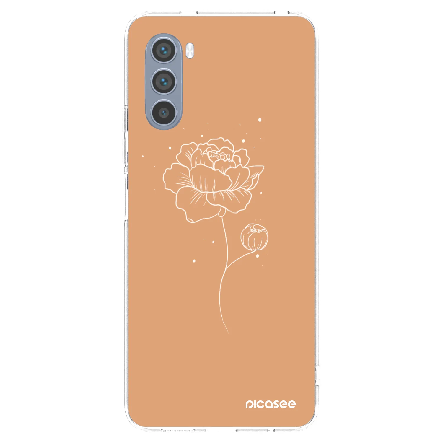 Picasee Motorola Moto G62 Hülle - Transparentes Silikon - Peonies