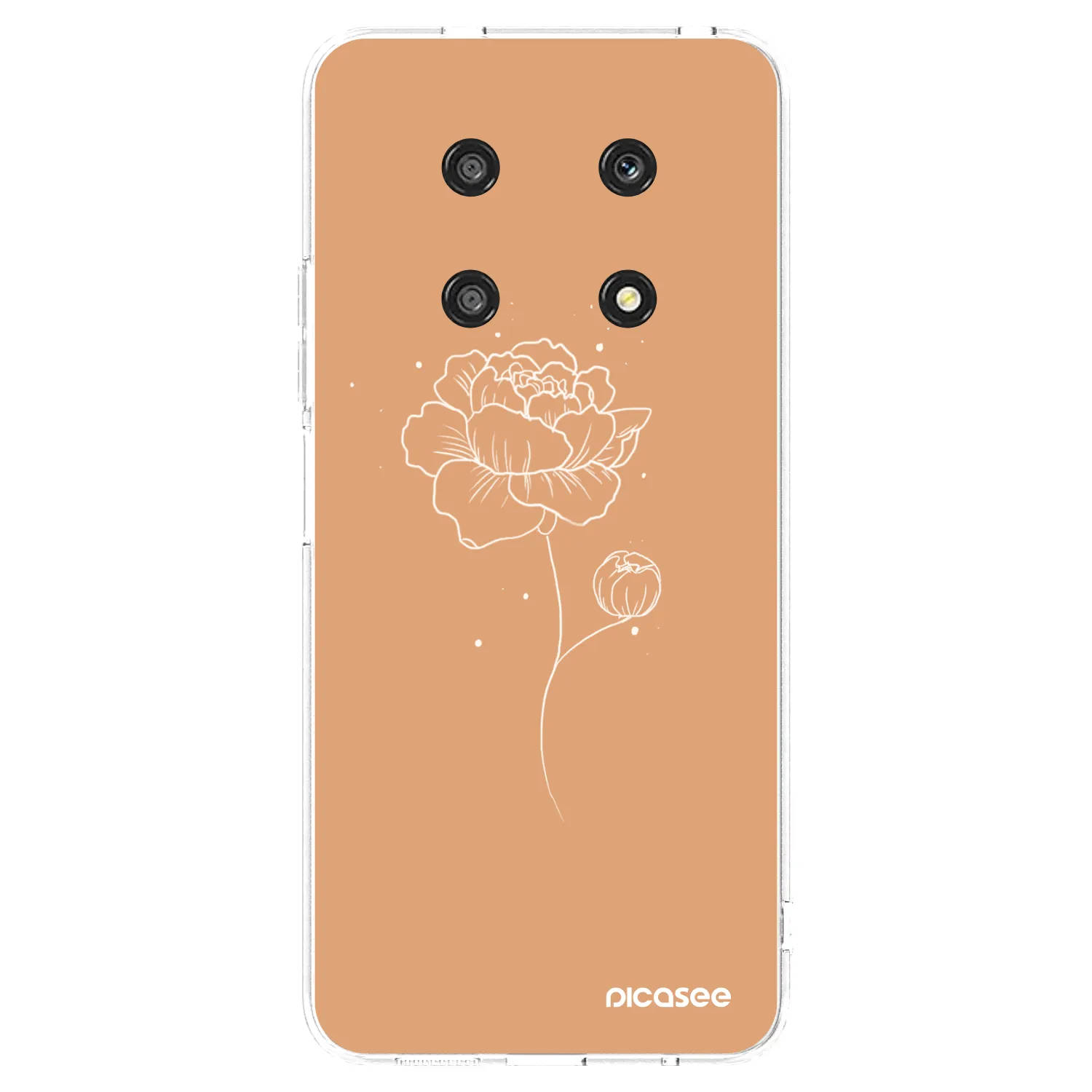 Picasee Honor Magic4 Lite 5G Hülle - Transparentes Silikon - Peonies