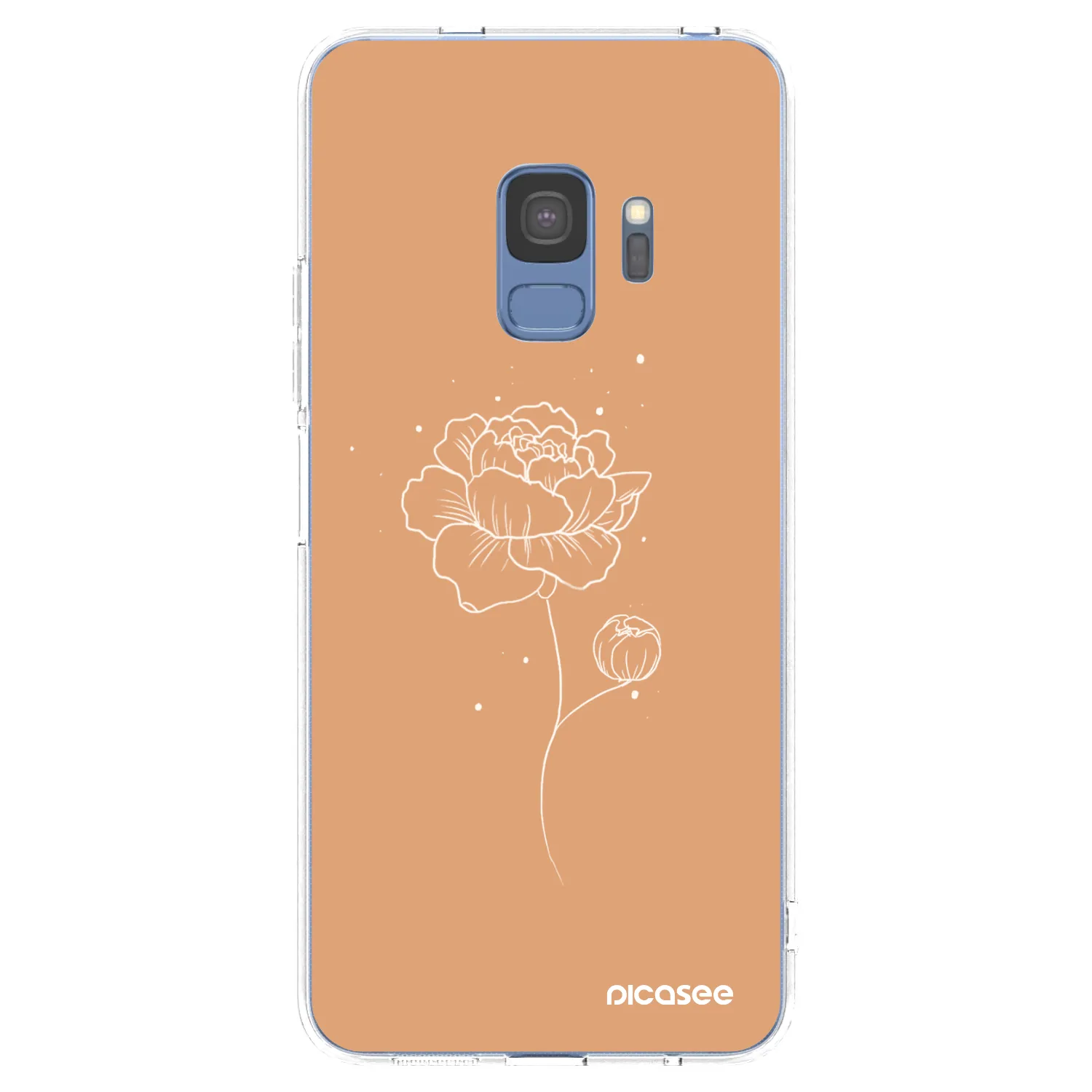 Picasee Samsung Galaxy S9 G960F Hülle - Transparentes Silikon - Peonies