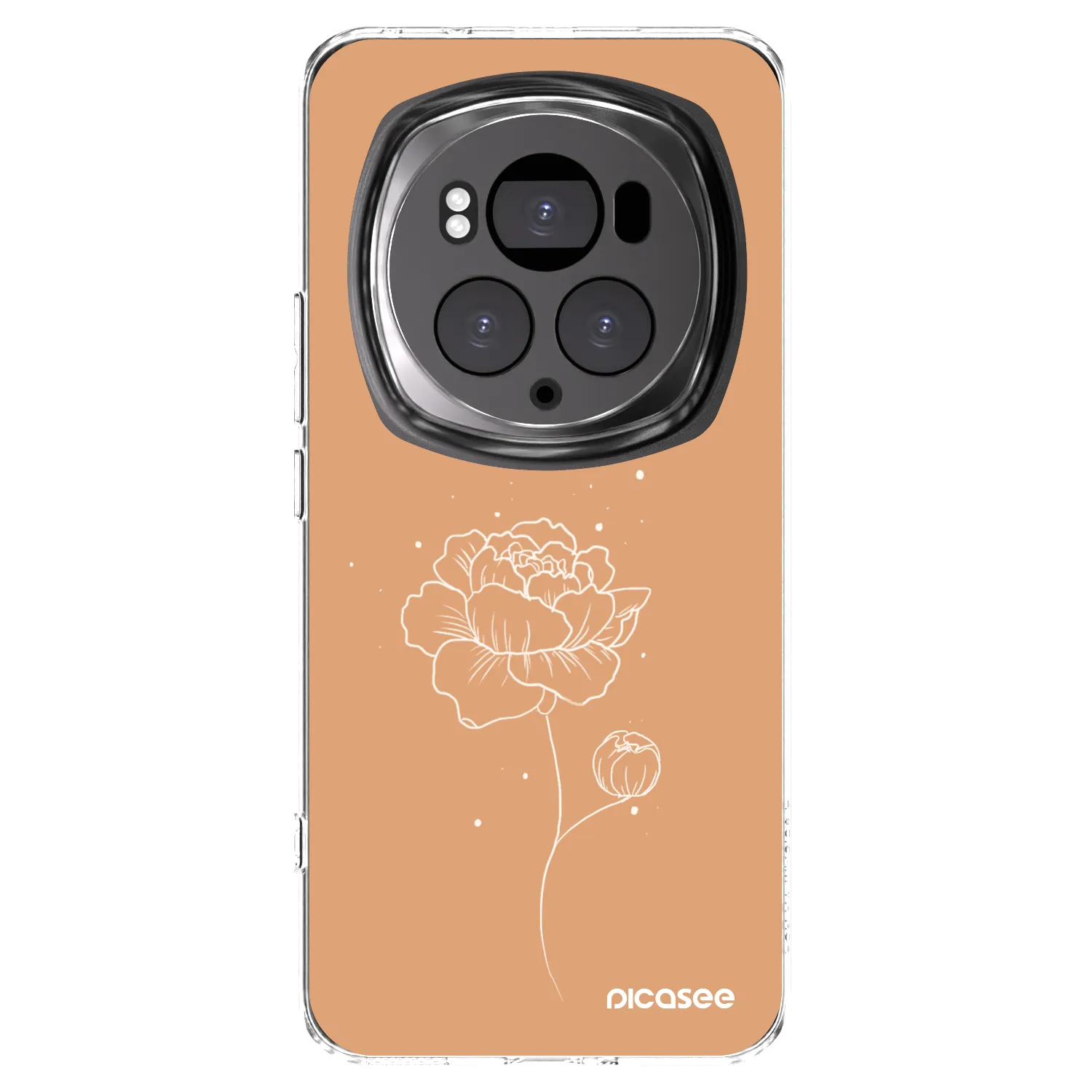Picasee Honor Magic6 Pro Hülle - Transparentes Silikon - Peonies