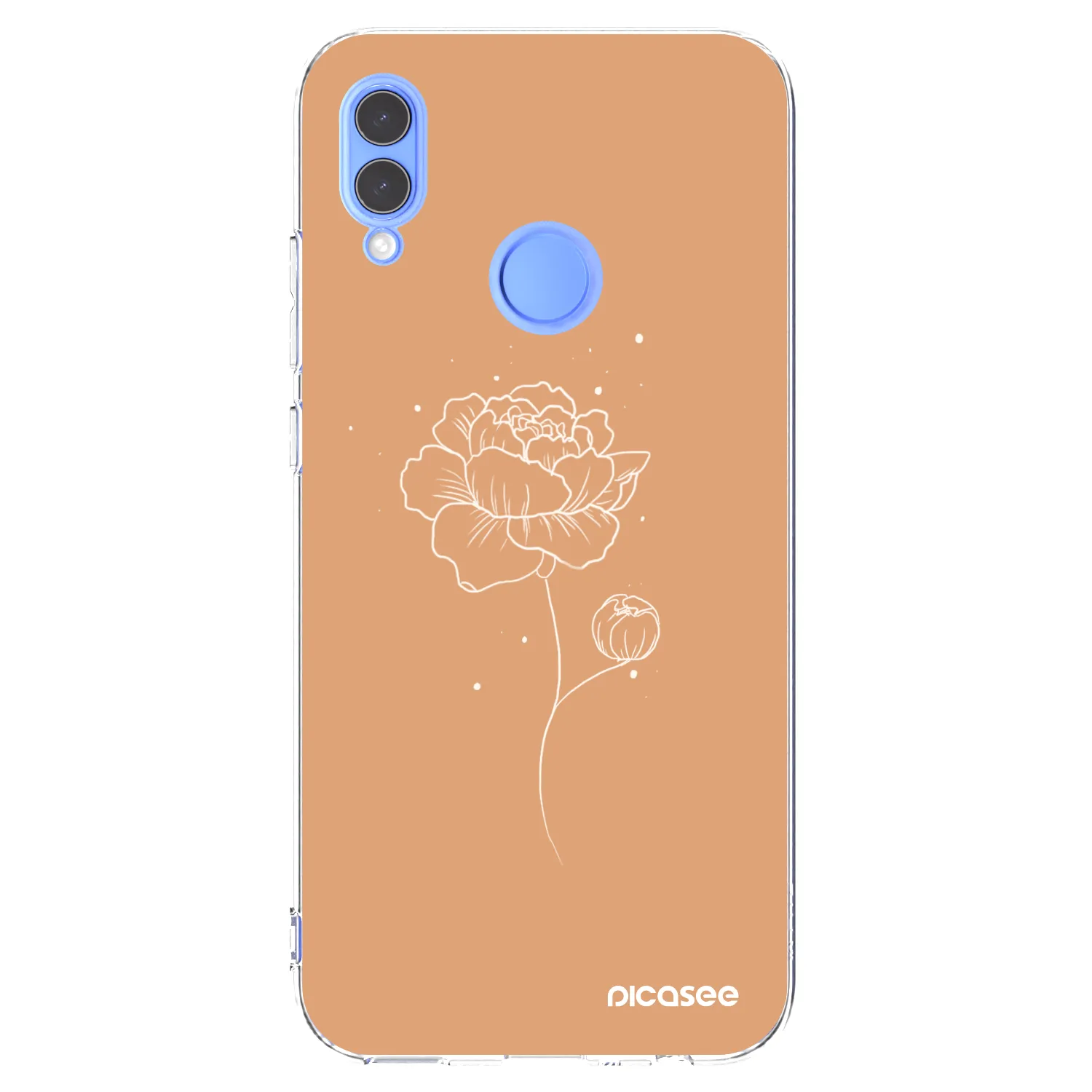 Picasee Huawei P Smart 2019 Hülle - Transparentes Silikon - Peonies