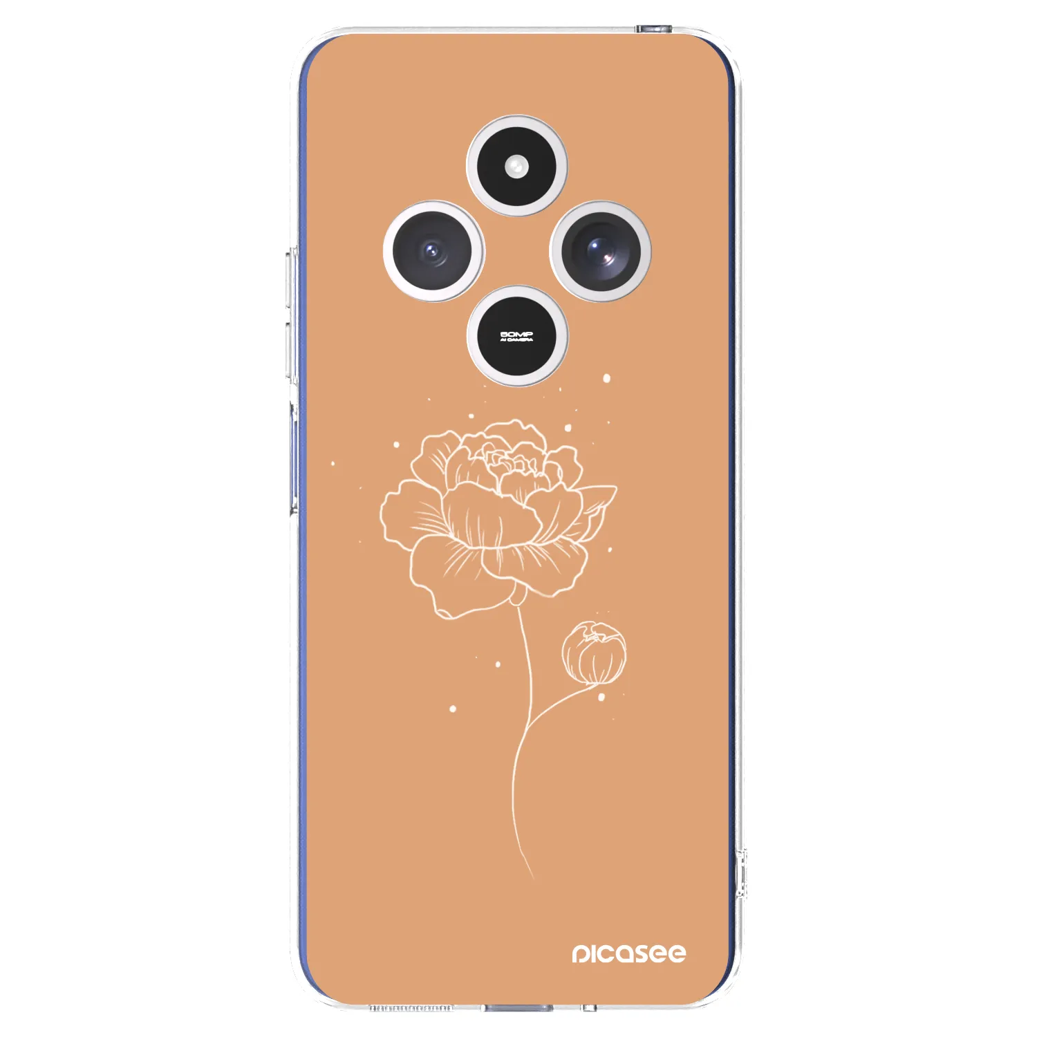 Picasee Xiaomi Redmi 14C Hülle - Transparentes Silikon - Peonies