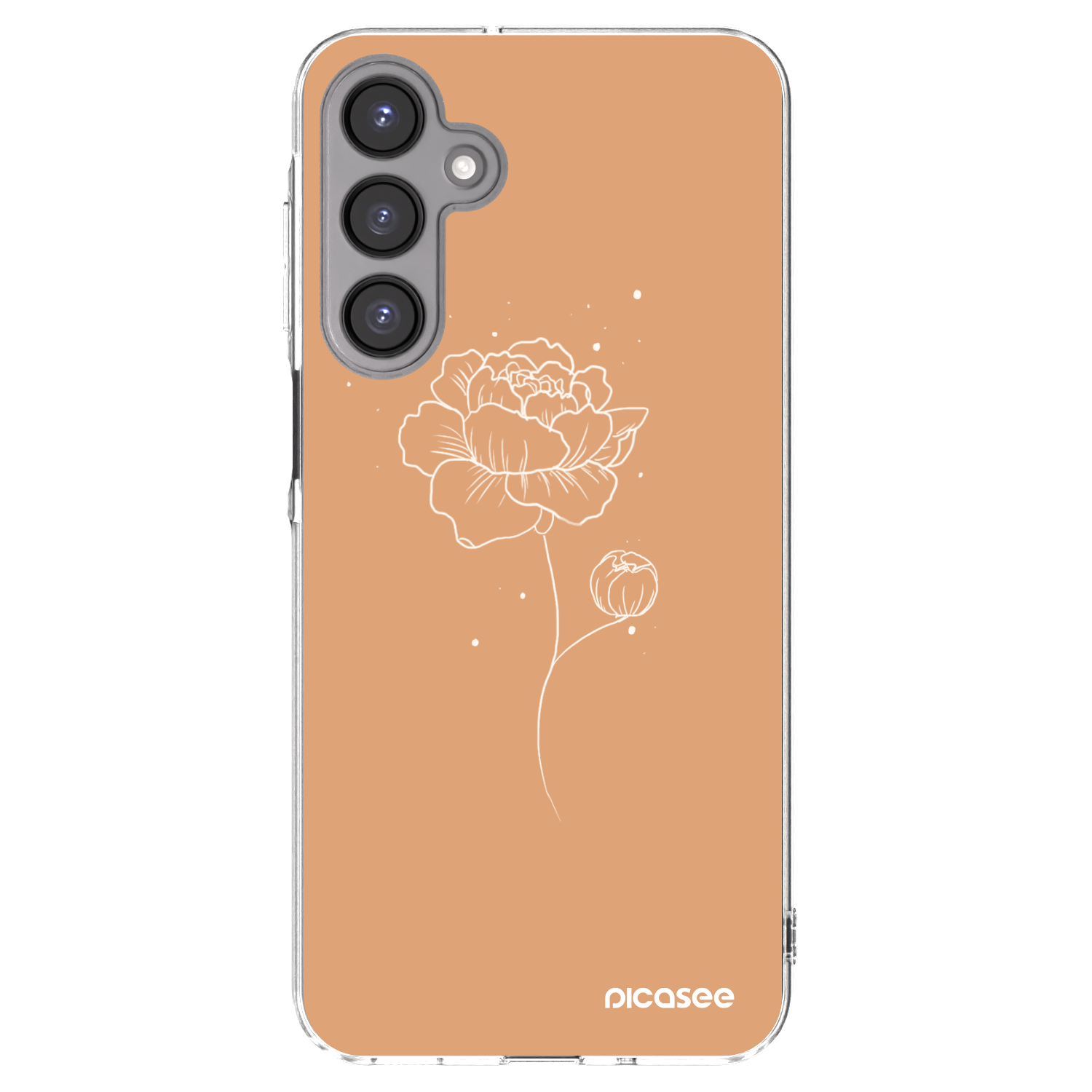 Picasee Samsung Galaxy A16 5G Hülle - Transparentes Silikon - Peonies