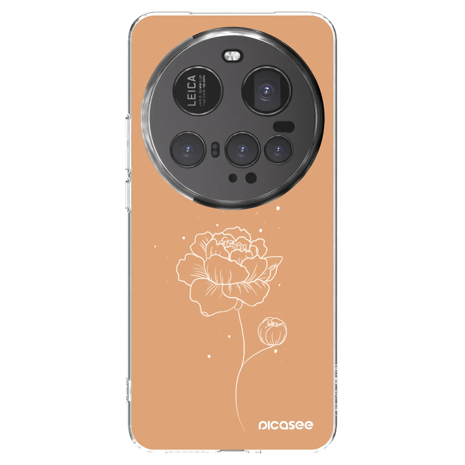 Picasee Xiaomi 15 Ultra Hülle - Transparentes Silikon - Peonies