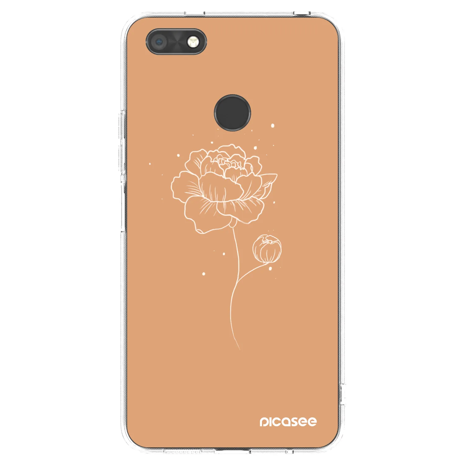 Picasee Huawei P9 Lite Mini Hülle - Transparentes Silikon - Peonies