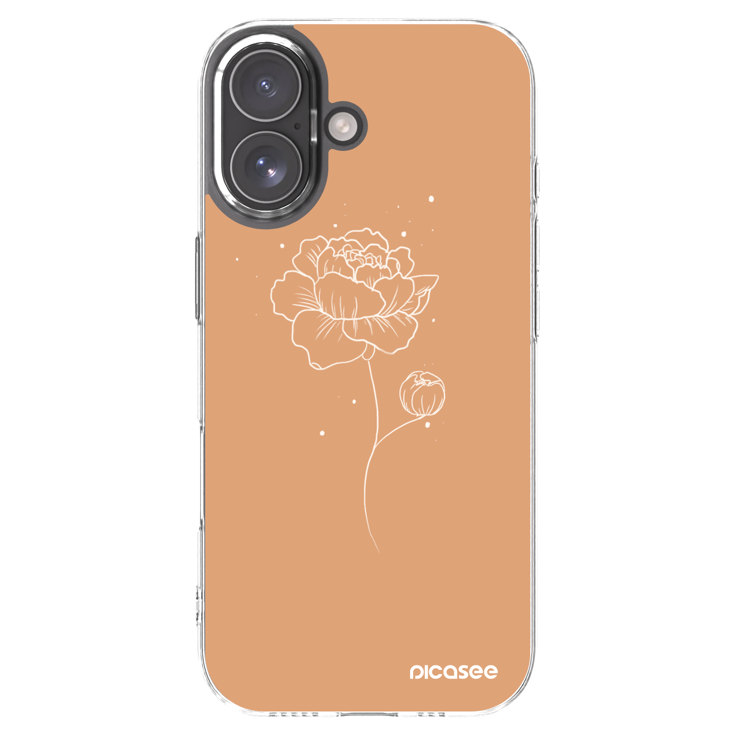 Picasee Apple iPhone 17 Hülle - Transparentes Silikon - Peonies