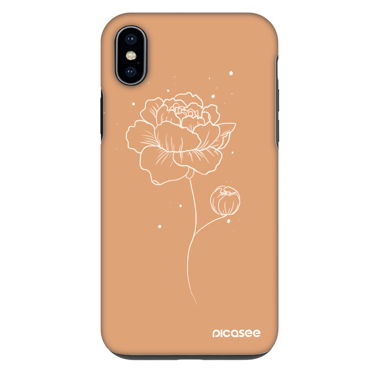 Picasee Fashion Case für Apple iPhone XS Max - Peonies