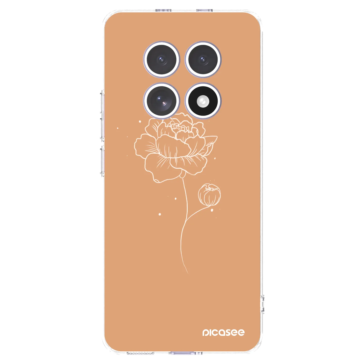 Picasee Xiaomi Redmi Note 15 Hülle - Transparentes Silikon - Peonies