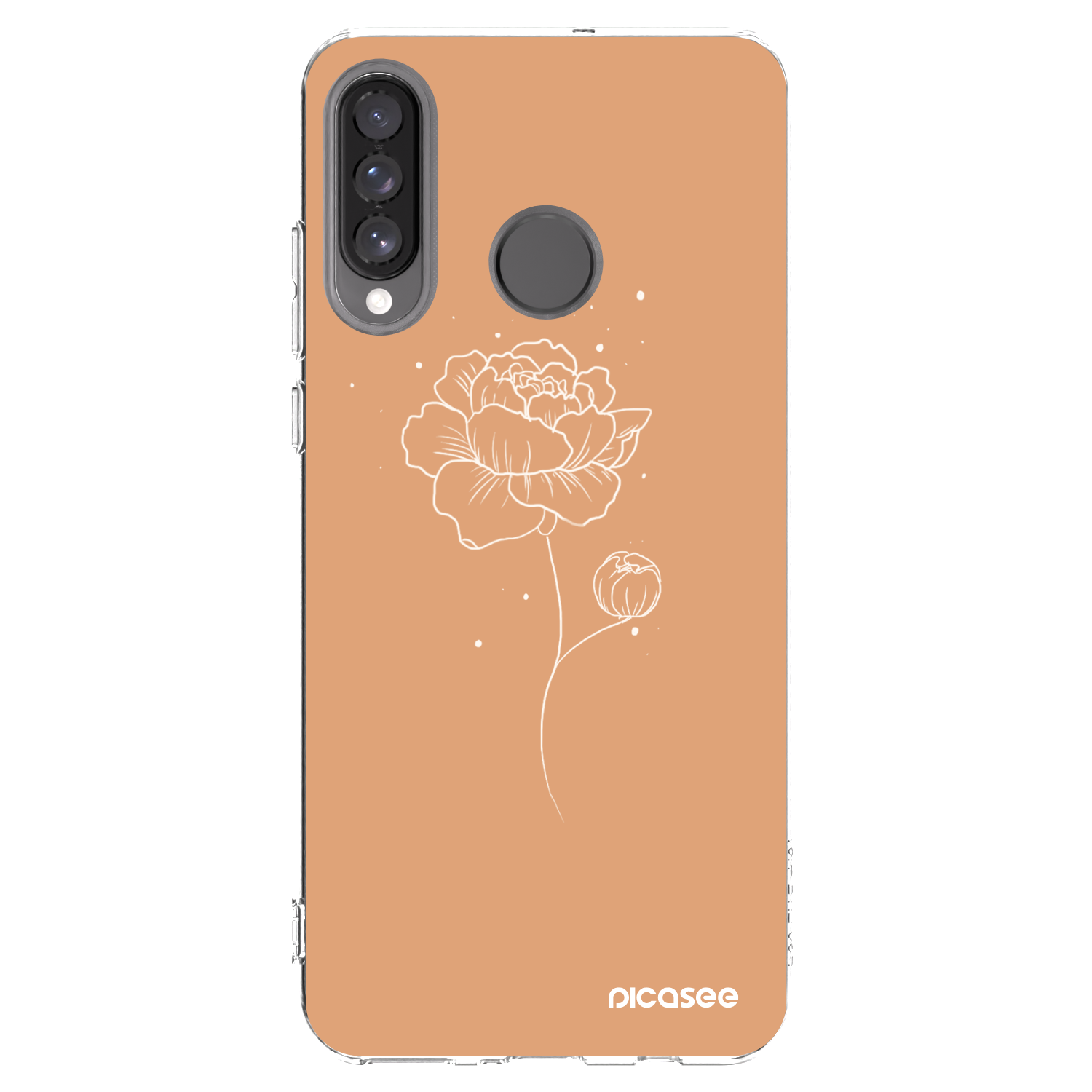 Picasee Huawei P30 Lite Hülle - Transparentes Silikon - Peonies