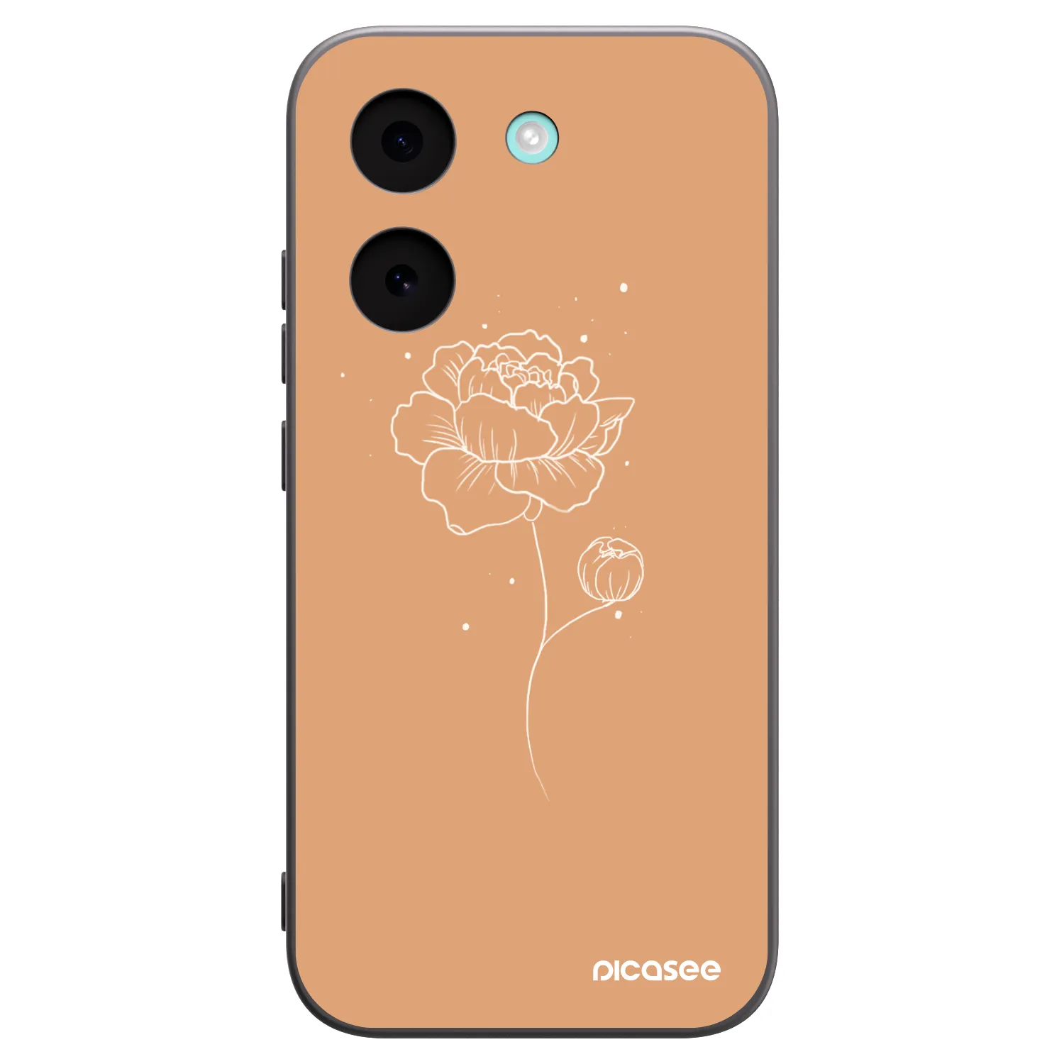 Picasee Xiaomi Poco X8 Pro Hülle - Schwarzes Silikon - Peonies