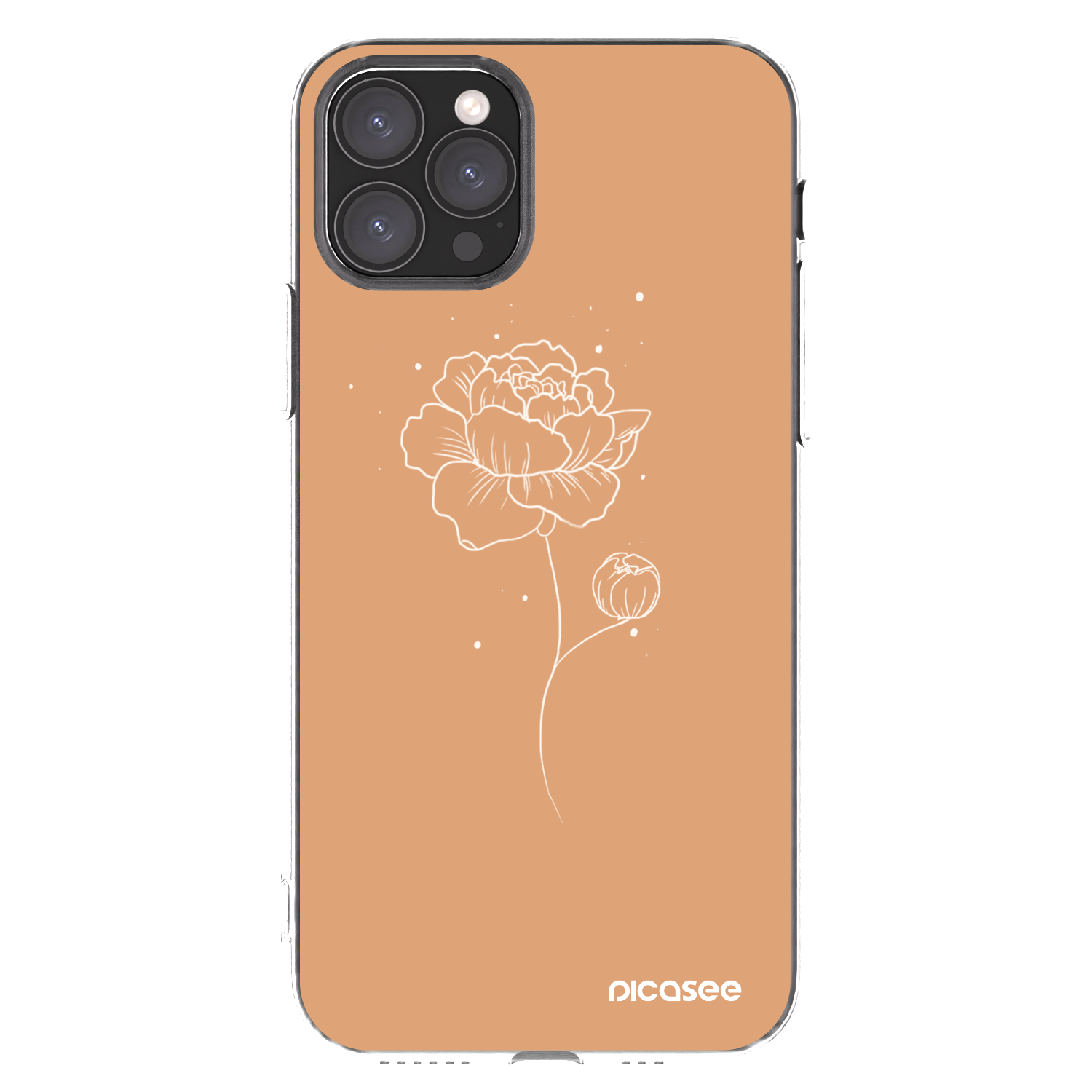 Picasee Apple iPhone 11 Pro Hülle - Transparentes Silikon - Peonies