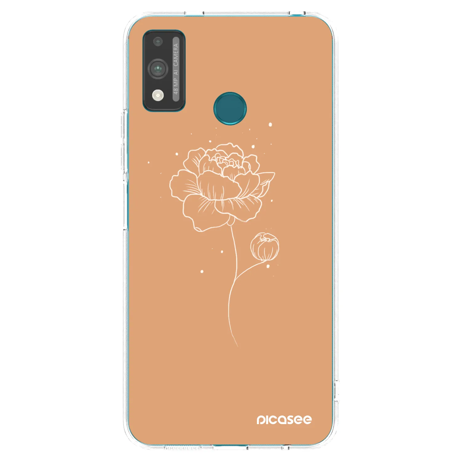 Picasee Honor 9X Lite Hülle - Transparentes Silikon - Peonies
