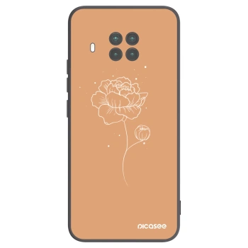 Picasee Xiaomi Mi 10T Lite Hülle - Schwarzes Silikon - Peonies