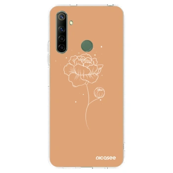 Picasee Realme 6i Hülle - Transparentes Silikon - Peonies