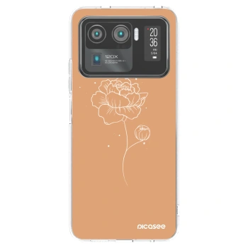 Picasee Xiaomi Mi 11 Ultra Hülle - Transparentes Silikon - Peonies