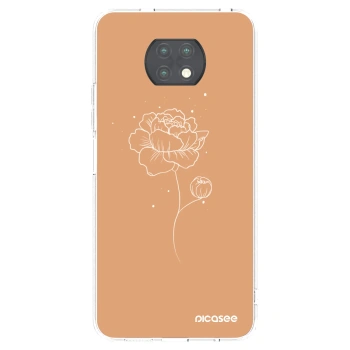 Picasee Xiaomi Redmi Note 9T Hülle - Transparentes Silikon - Peonies