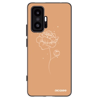 Picasee Xiaomi 11T Hülle - Schwarzes Silikon - Peonies