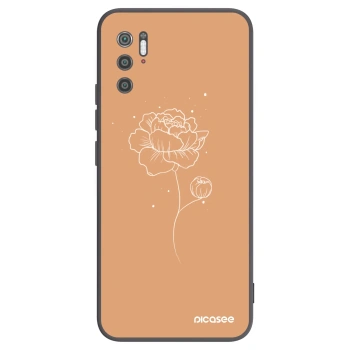 Picasee Xiaomi Poco M3 Pro 5G Hülle - Schwarzes Silikon - Peonies