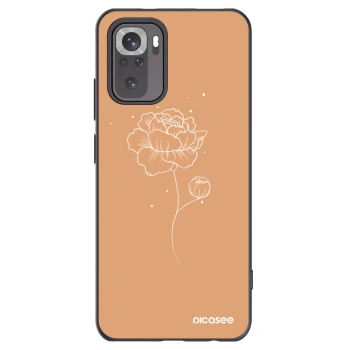Picasee Xiaomi Redmi Note 11S 4G Hülle - Schwarzes Silikon - Peonies
