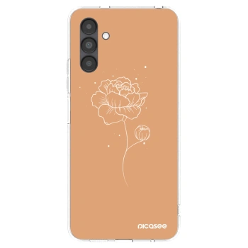 Picasee Samsung Galaxy A04s A047F Hülle - Transparentes Silikon - Peonies